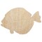 Flounder Halibut Flat Spotted Fish Unfinished Wood Shape Piece Cutout for DIY Craft Projects